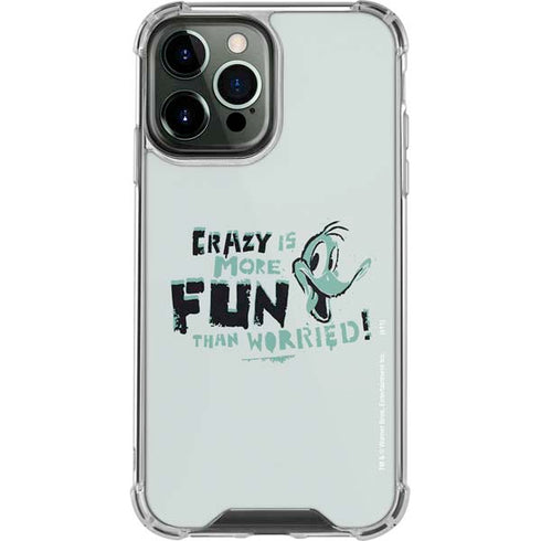 Looney Tunes Daffy Duck Crazy iPhone 13 Pro Max Clear Case